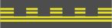 Doubled half broken runway line